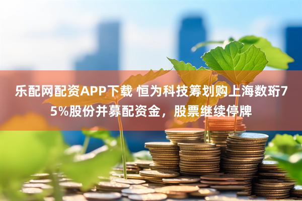 乐配网配资APP下载 恒为科技筹划购上海数珩75%股份并募配资金，股票继续停牌